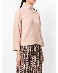 rosa Strick Rollkragenpullover von Elisabetta Franchi