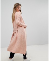 rosa Strick Strickjacke mit einer offenen Front von Vero Moda