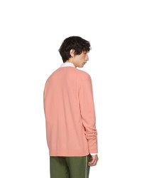 rosa Strick Strickjacke von Acne Studios