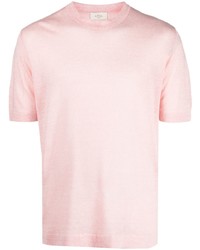 rosa Strick T-Shirt mit einem Rundhalsausschnitt von Altea
