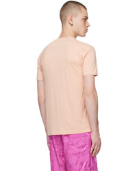 rosa Strick T-Shirt mit einem Rundhalsausschnitt von Tom Ford