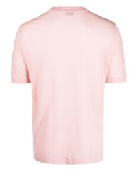 rosa Strick T-Shirt mit einem Rundhalsausschnitt von Altea