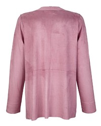 rosa Strickjacke mit einer offenen Front von DRESS IN