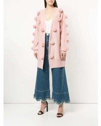 rosa Strickjacke mit einer offenen Front von Alice McCall