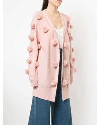 rosa Strickjacke mit einer offenen Front von Alice McCall