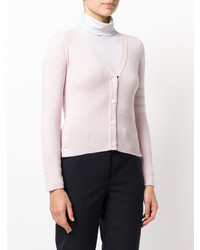 rosa Strickjacke von Thom Browne