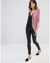 rosa Strickjacke von Vero Moda