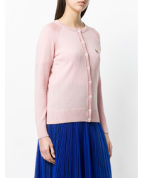 rosa Strickjacke von MAISON KITSUNE