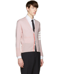 rosa Strickjacke von Thom Browne