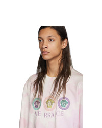 rosa Mit Batikmuster Sweatshirt von Versace