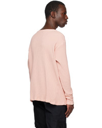 rosa Sweatshirt von Greg Lauren