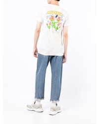 rosa Mit Batikmuster T-Shirt mit einem Rundhalsausschnitt von RIPNDIP