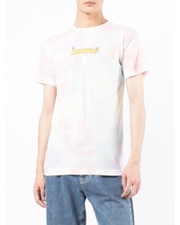 rosa Mit Batikmuster T-Shirt mit einem Rundhalsausschnitt von RIPNDIP