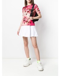 rosa Mit Batikmuster T-Shirt mit einem Rundhalsausschnitt von MSGM
