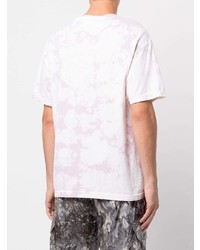 rosa Mit Batikmuster T-Shirt mit einem Rundhalsausschnitt von Pleasures