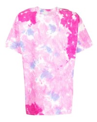 rosa Mit Batikmuster T-Shirt mit einem Rundhalsausschnitt von Nike