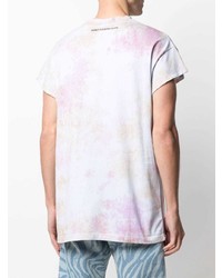 rosa Mit Batikmuster T-Shirt mit einem Rundhalsausschnitt von Honey Fucking Dijon