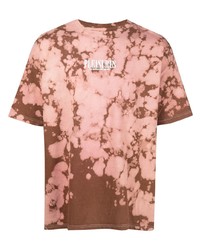 rosa Mit Batikmuster T-Shirt mit einem Rundhalsausschnitt von Pleasures