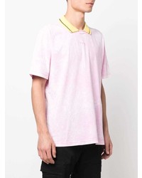 rosa Mit Batikmuster T-Shirt mit einem Rundhalsausschnitt von Diesel