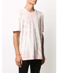 rosa Mit Batikmuster T-Shirt mit einem Rundhalsausschnitt von AllSaints