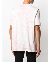 rosa Mit Batikmuster T-Shirt mit einem Rundhalsausschnitt von AllSaints