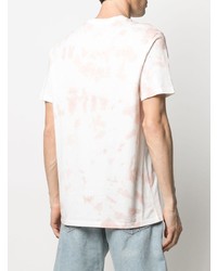 rosa Mit Batikmuster T-Shirt mit einem Rundhalsausschnitt von A.P.C.