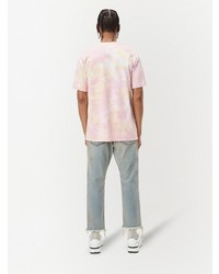 rosa Mit Batikmuster T-Shirt mit einem Rundhalsausschnitt von John Elliott