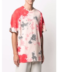 rosa Mit Batikmuster T-Shirt mit einem Rundhalsausschnitt von Nike