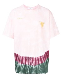 rosa Mit Batikmuster T-Shirt mit einem Rundhalsausschnitt von Toga