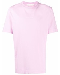 rosa T-Shirt mit einem Rundhalsausschnitt von 1017 Alyx 9Sm