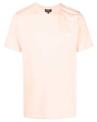 rosa T-Shirt mit einem Rundhalsausschnitt von A.P.C.