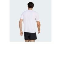 rosa T-Shirt mit einem Rundhalsausschnitt von adidas Performance