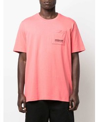 rosa T-Shirt mit einem Rundhalsausschnitt von adidas