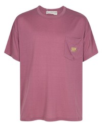 rosa T-Shirt mit einem Rundhalsausschnitt von Advisory Board Crystals