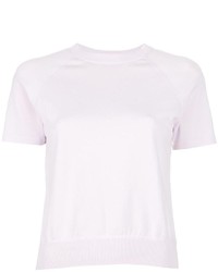 rosa T-Shirt mit einem Rundhalsausschnitt von Alexander Wang