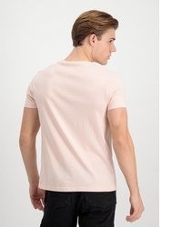 rosa T-Shirt mit einem Rundhalsausschnitt von Alpha Industries