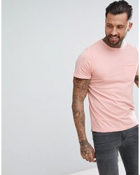 rosa T-Shirt mit einem Rundhalsausschnitt von Another Influence