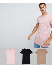 rosa T-Shirt mit einem Rundhalsausschnitt von ASOS DESIGN