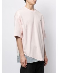 rosa T-Shirt mit einem Rundhalsausschnitt von FIVE CM