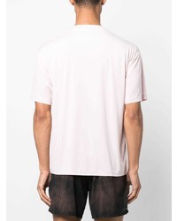 rosa T-Shirt mit einem Rundhalsausschnitt von Satisfy
