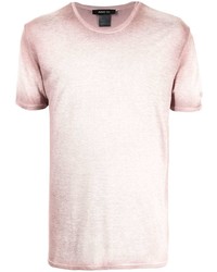 rosa T-Shirt mit einem Rundhalsausschnitt von Avant Toi