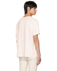 rosa T-Shirt mit einem Rundhalsausschnitt von Balmain