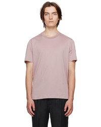 rosa T-Shirt mit einem Rundhalsausschnitt von Brioni
