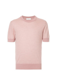 rosa T-Shirt mit einem Rundhalsausschnitt von Cerruti 1881