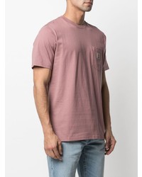 rosa T-Shirt mit einem Rundhalsausschnitt von Carhartt WIP