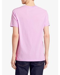 rosa T-Shirt mit einem Rundhalsausschnitt von Burberry