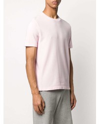 rosa T-Shirt mit einem Rundhalsausschnitt von Thom Browne