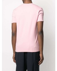 rosa T-Shirt mit einem Rundhalsausschnitt von Tom Ford