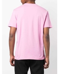 rosa T-Shirt mit einem Rundhalsausschnitt von Soulland