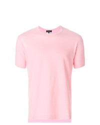 rosa T-Shirt mit einem Rundhalsausschnitt von Comme Des Garcons Homme Plus